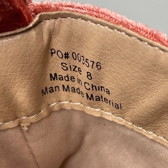 NEW Silver Circle Boots Womens 8 pink velvet leather lace ankle boot bootie boho - Picture 8 of 12